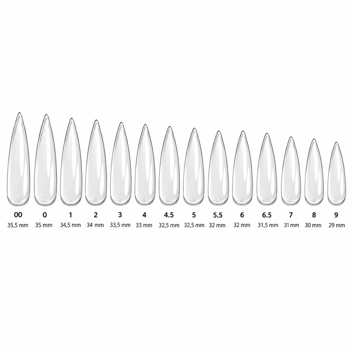Capsules américaines Sculpted - Stiletto Long