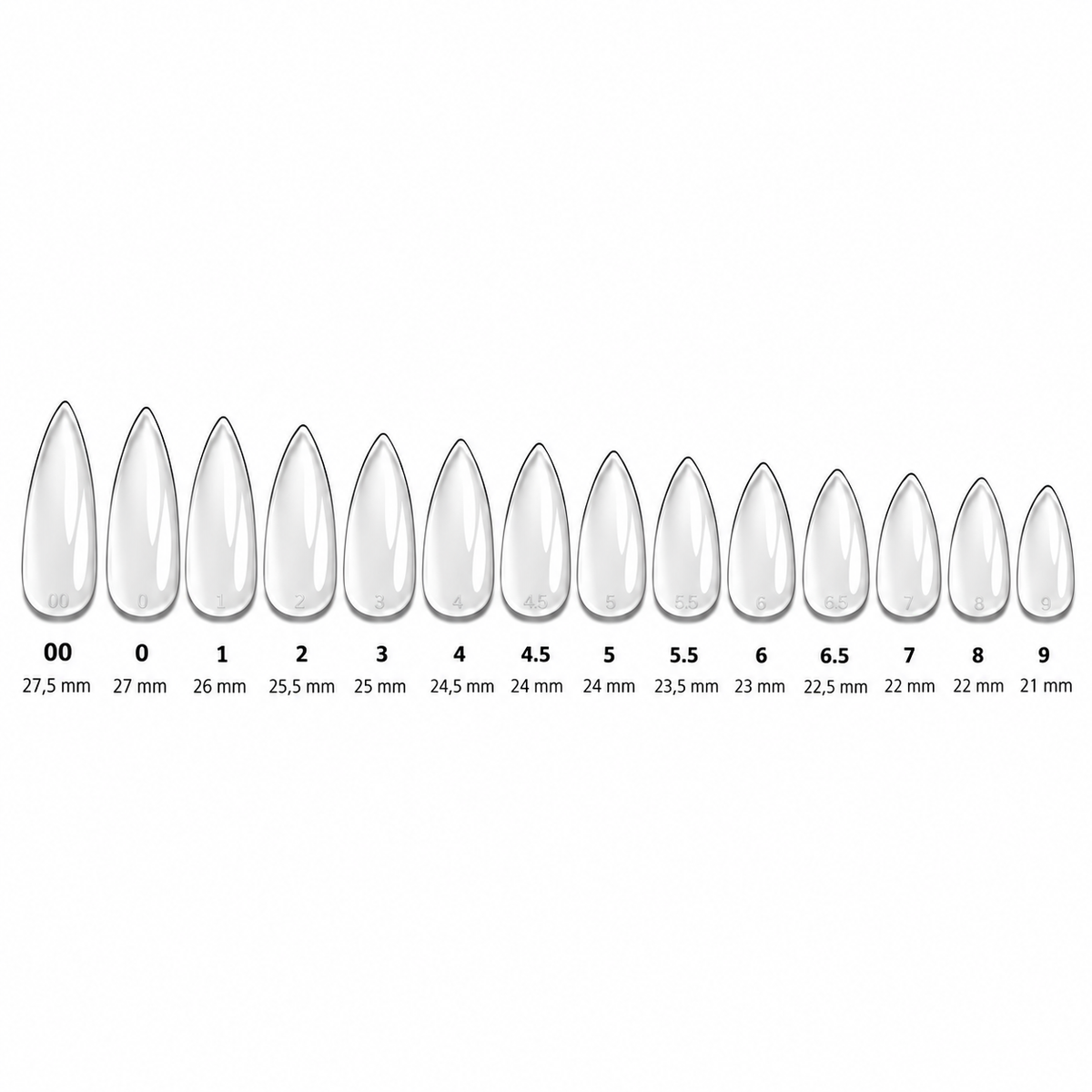Capsules américaines Sculpted - Stiletto Court