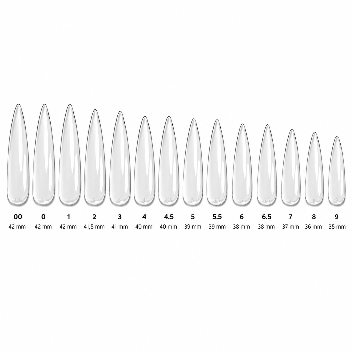 Capsules américaines Sculpted - Stiletto X-Long