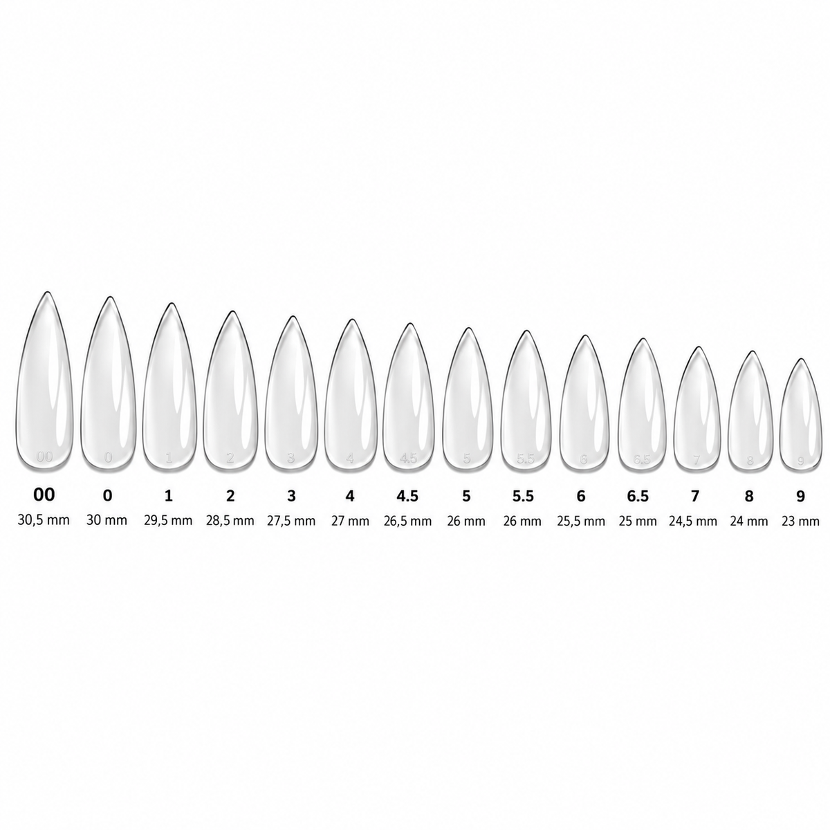 Capsules américaines Sculpted - Stiletto Médium